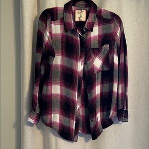 Arizona Plaid Button-Up Shirt